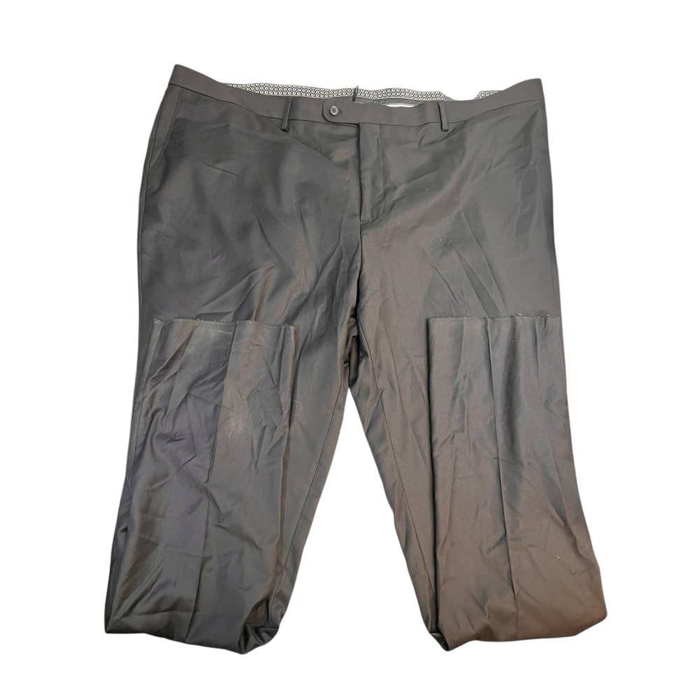 Men's Angelo Rossi Black Dress Pants Size 52W‎ NEW With Tags 52Wx39i Modern Fit
